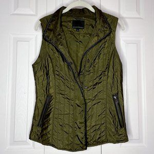 Banana Republic Field Quilt Vest Green Small